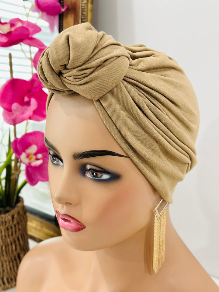 Pretied Knotted Turban - Stylish women’s knot turban