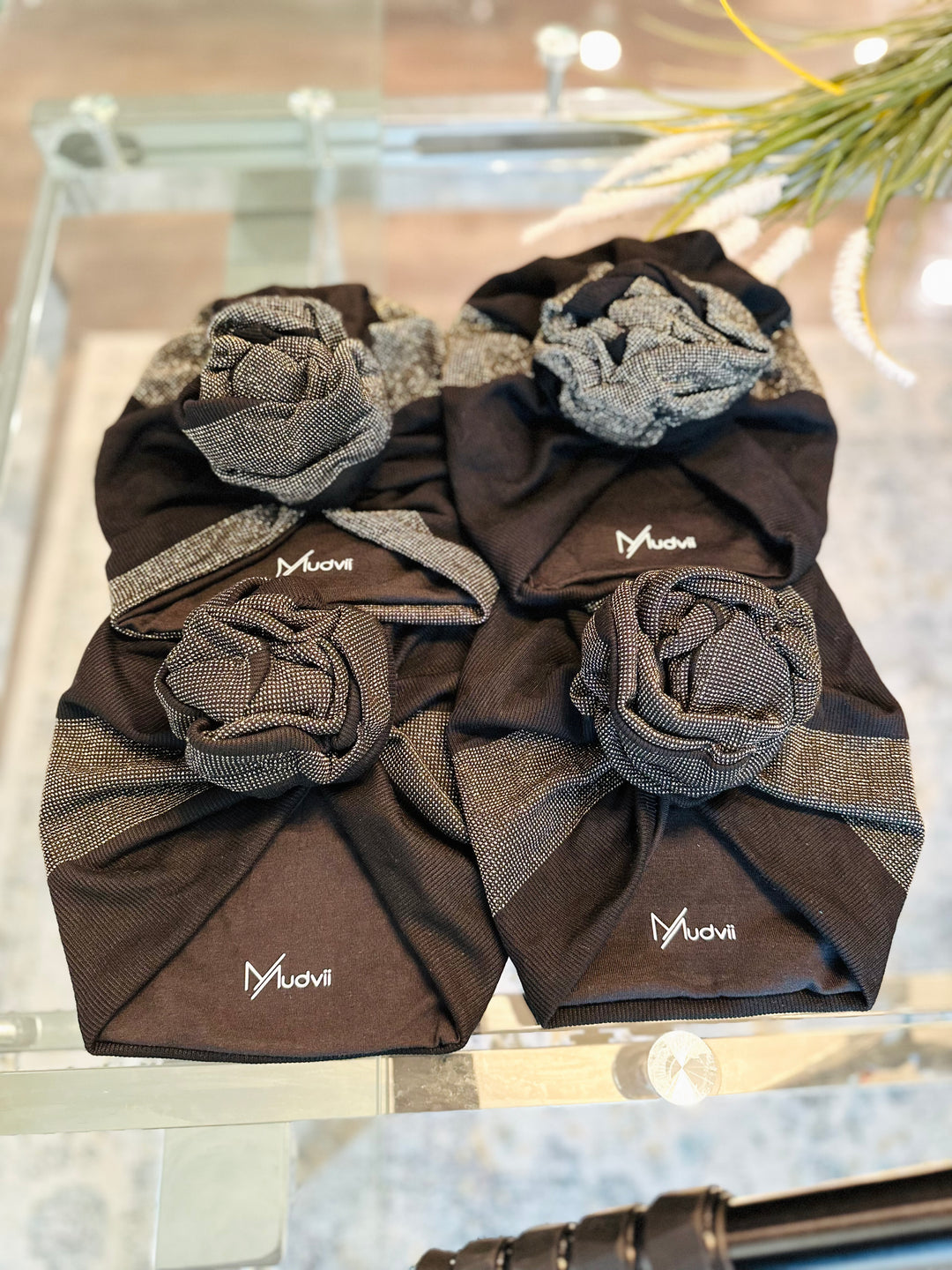 Disa Flower Pretied Turban - Mudvii