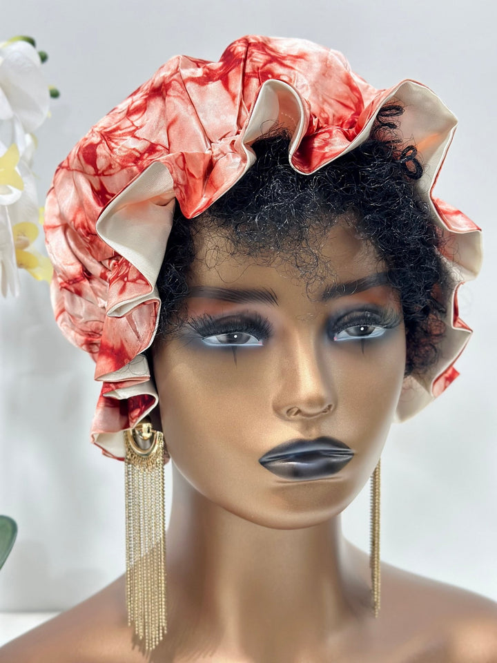 Adire Satin Bonnets - Mudvii