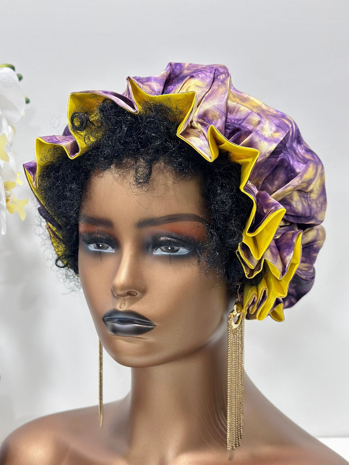 Adire Satin Bonnets - Mudvii