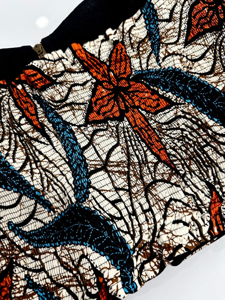 African Print Crop Top - Mudvii