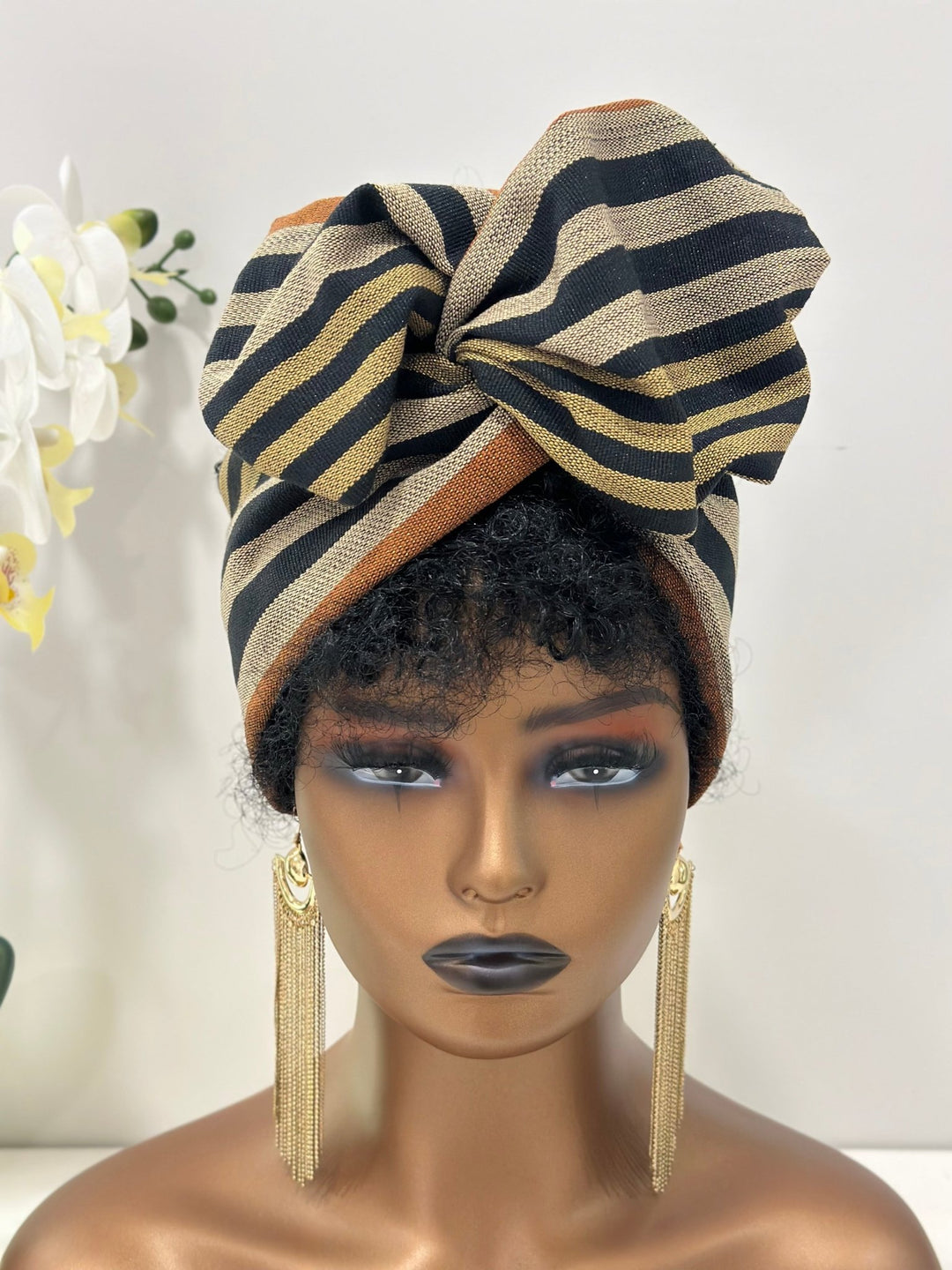 Aso - Oke Wired Headband - Mudvii