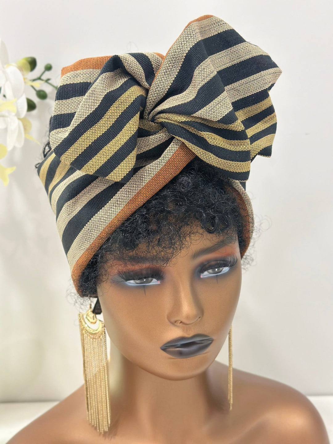 Aso - Oke Wired Headband - Mudvii