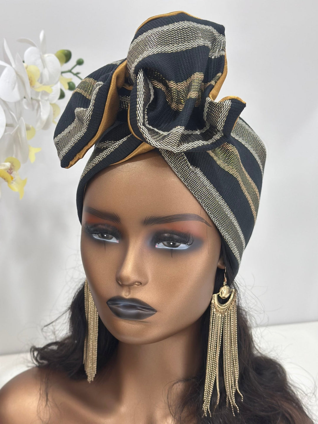 Aso - Oke Wired Headband - Mudvii