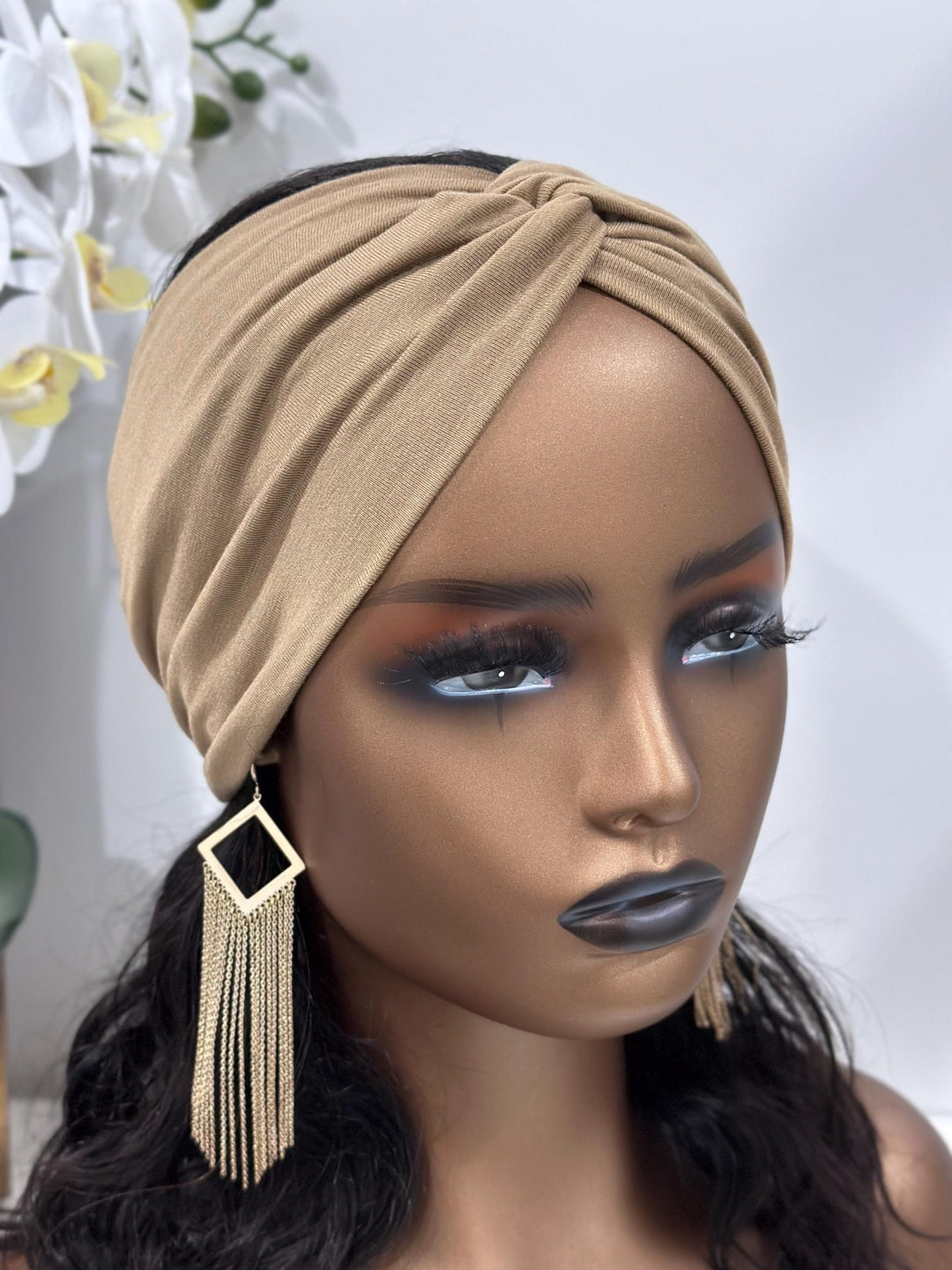 Beige Twist Headband - Mudvii