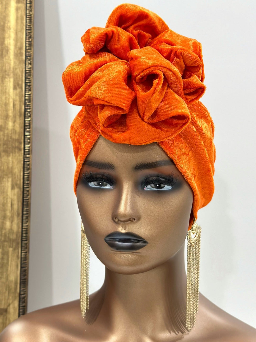 Demi Velvet Ruffle Turban - Mudvii