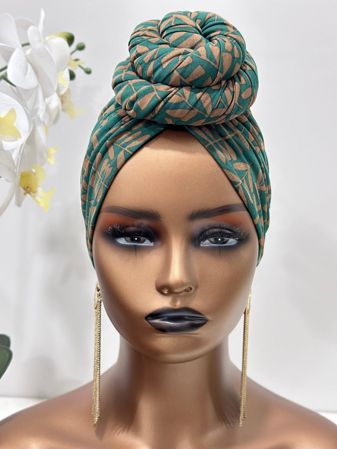 Green Leaf Pre - Tied Turban - Mudvii