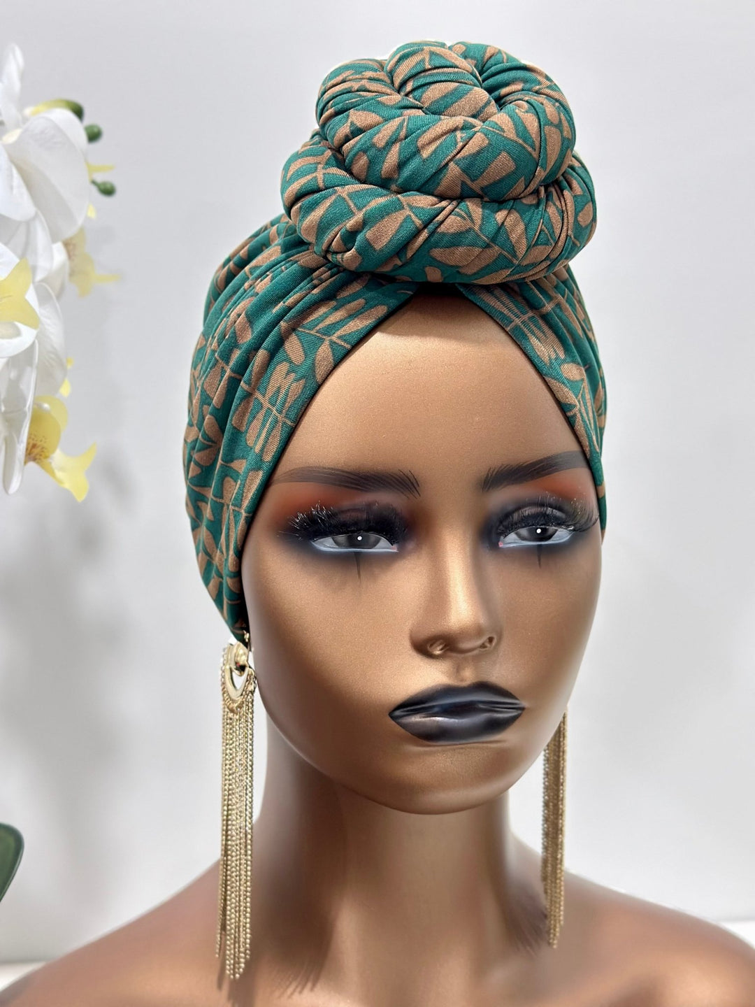 Green Leaf Pre - Tied Turban - Mudvii