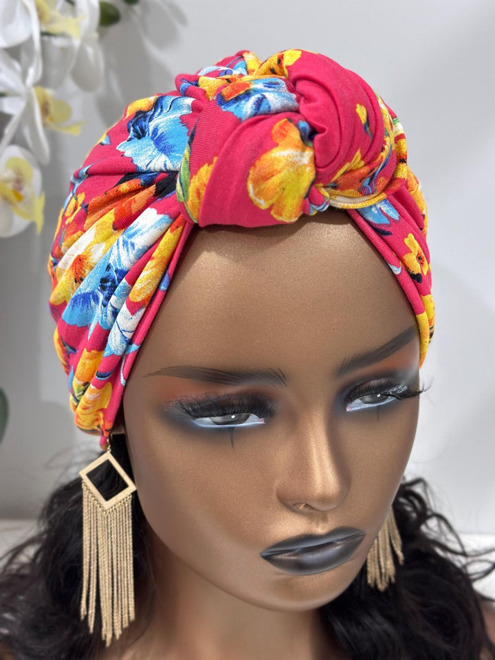 Kaia Pretied Knotted Turban - Mudvii