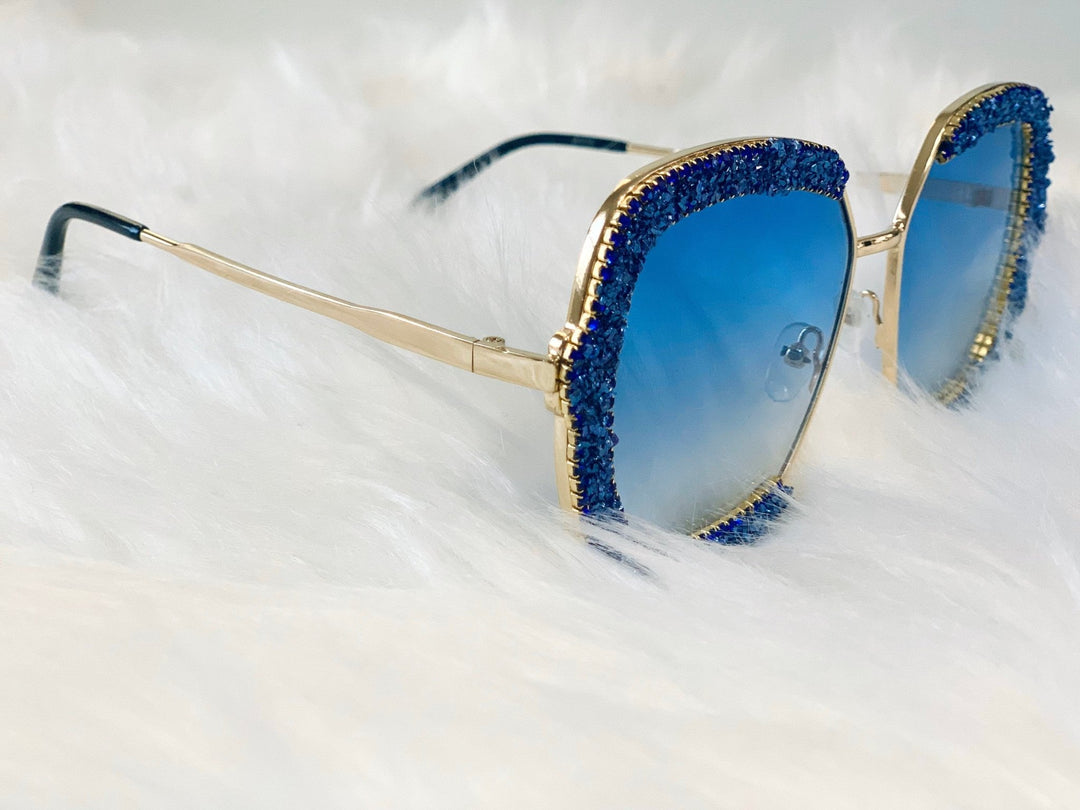 Luxury Rhinestone Rimless Sunglasses | Women Sunglasses - Mudvii