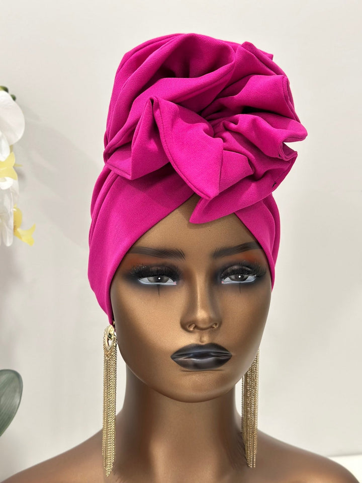 Seye Ruffle Turban Hat - Mudvii