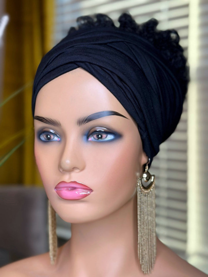 Black Turban Headband - Mudvii