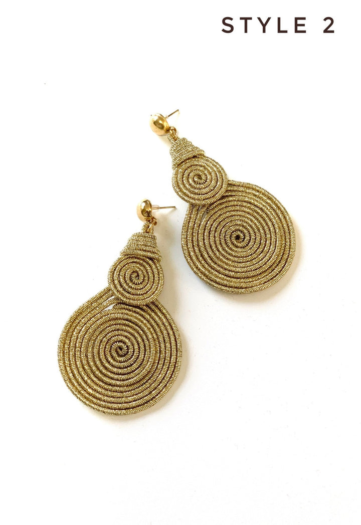 Bohemian Top Quality Spiral Statement Earrings | Perfect gift for loved one | Women Earrings | Classy Earrings - Mudvii