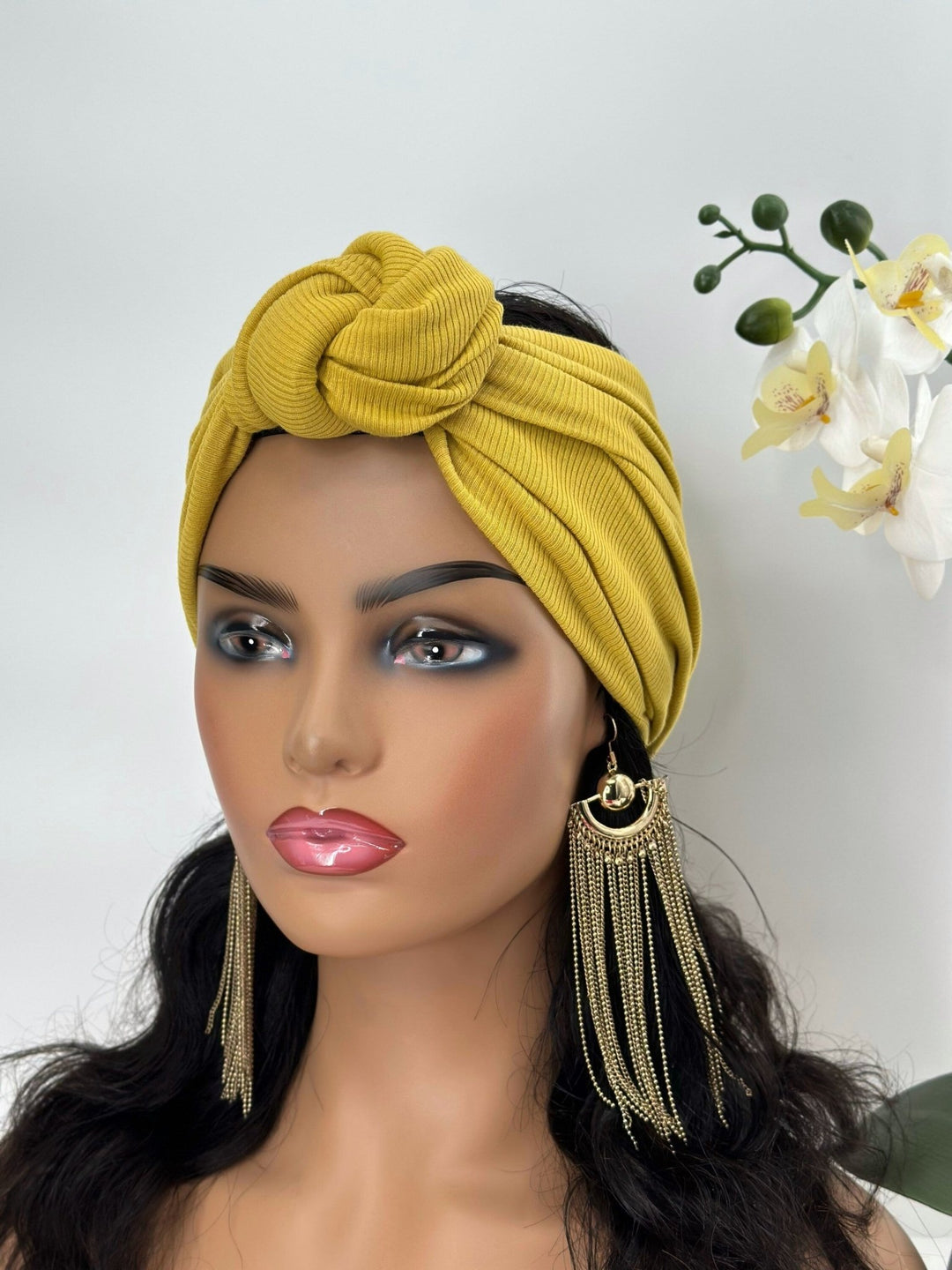 Funbi Ribbed Knotted Wide Headband - Mudvii