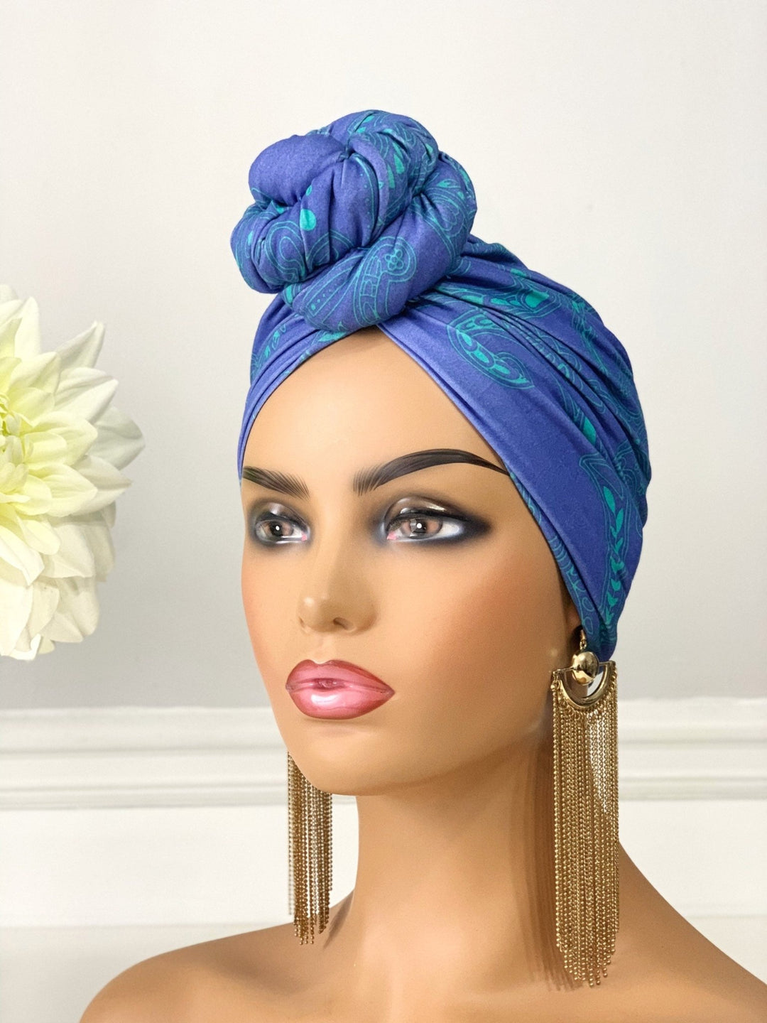 Kemi Pre-Tied Turban - Handmade women's headwrap