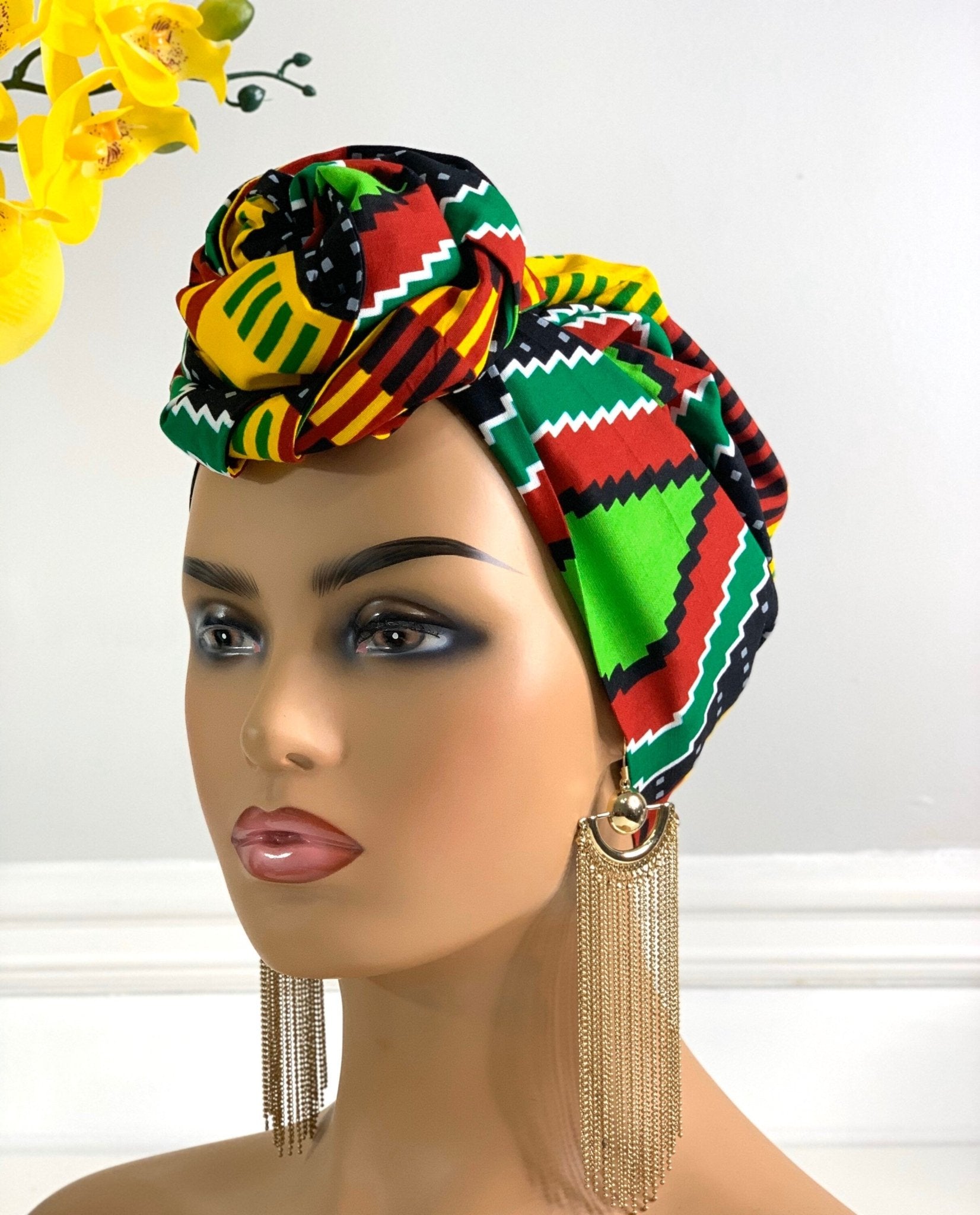 RUBY WOO - Bonnet & Headwrap Set, African print, hotsell Ankara Print, Black Art, Sleep Cap, Silk Satin Bonnet